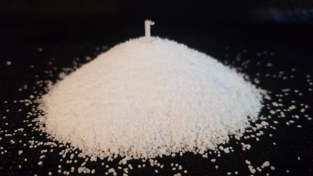 Lumizen candle sand close up highlighting its sand like texture