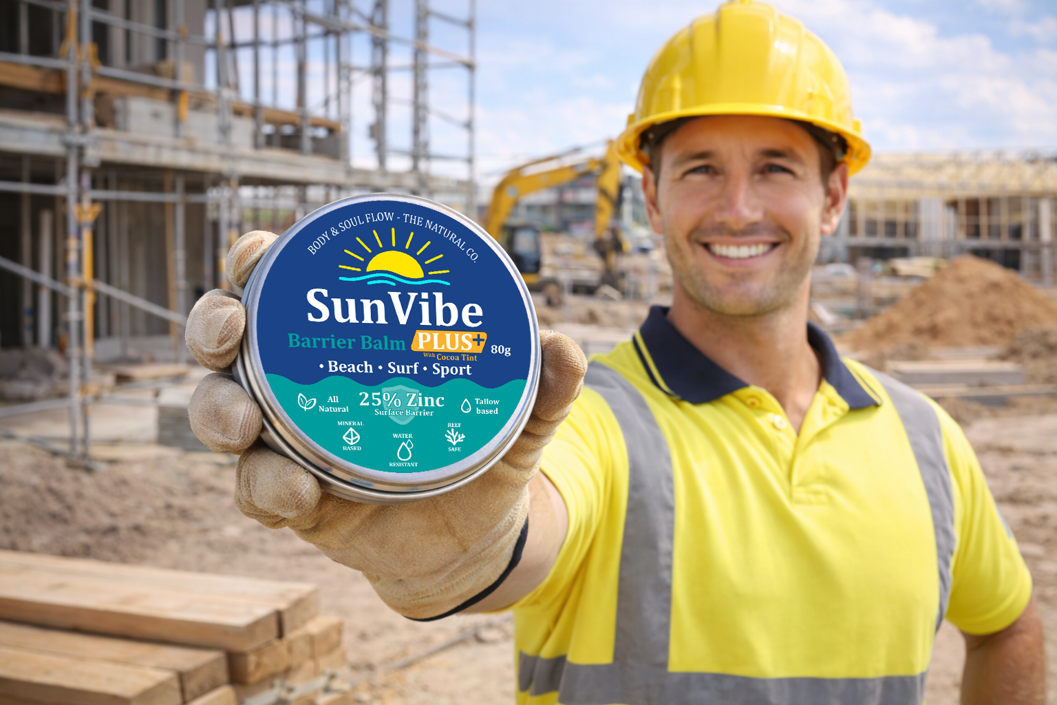SunVibe Barrier Balm Plus – 25% Zinc Protective Balm