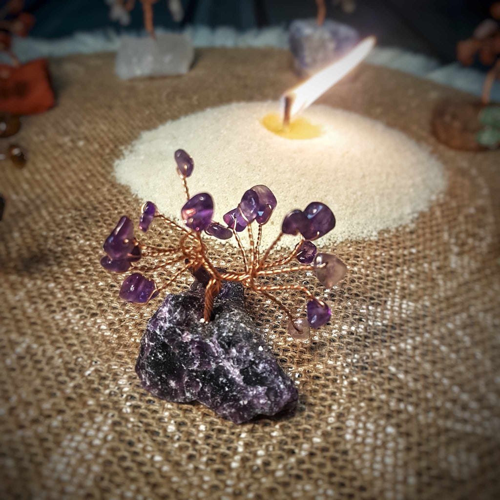 LumiZen Crystal Tree Ornament – Handcrafted Accent for Candle Sand Displays