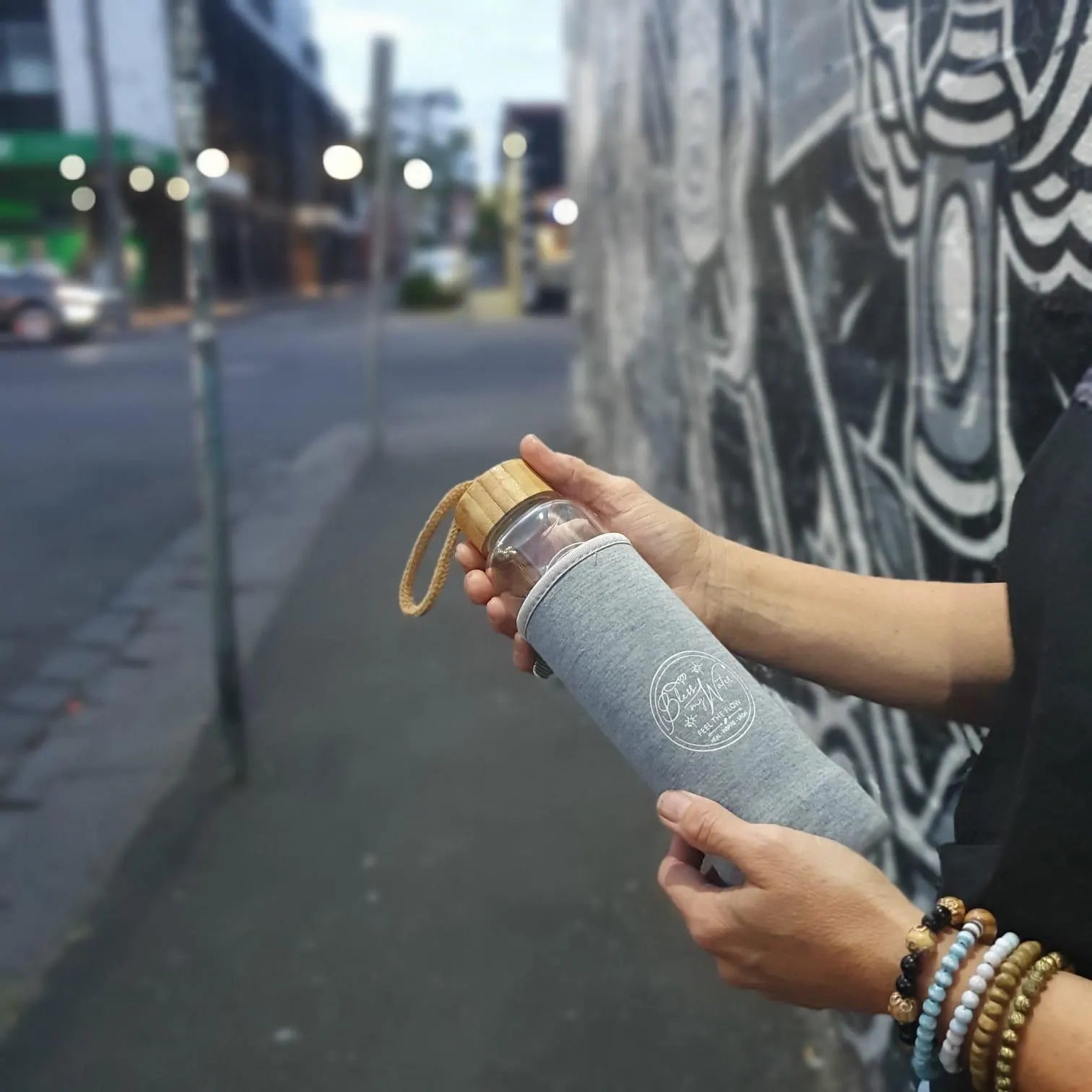 Bless my water Crystal Elixir Bottle - Mindful Hydration